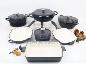 11 PCS Cast Iron Casseroles / Pans