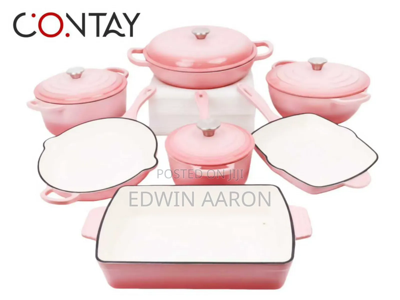 11 PCS Cast Iron Casseroles / Pans