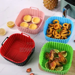 2pcs Reusable Silicone Airfryer Liners (Square or Round)