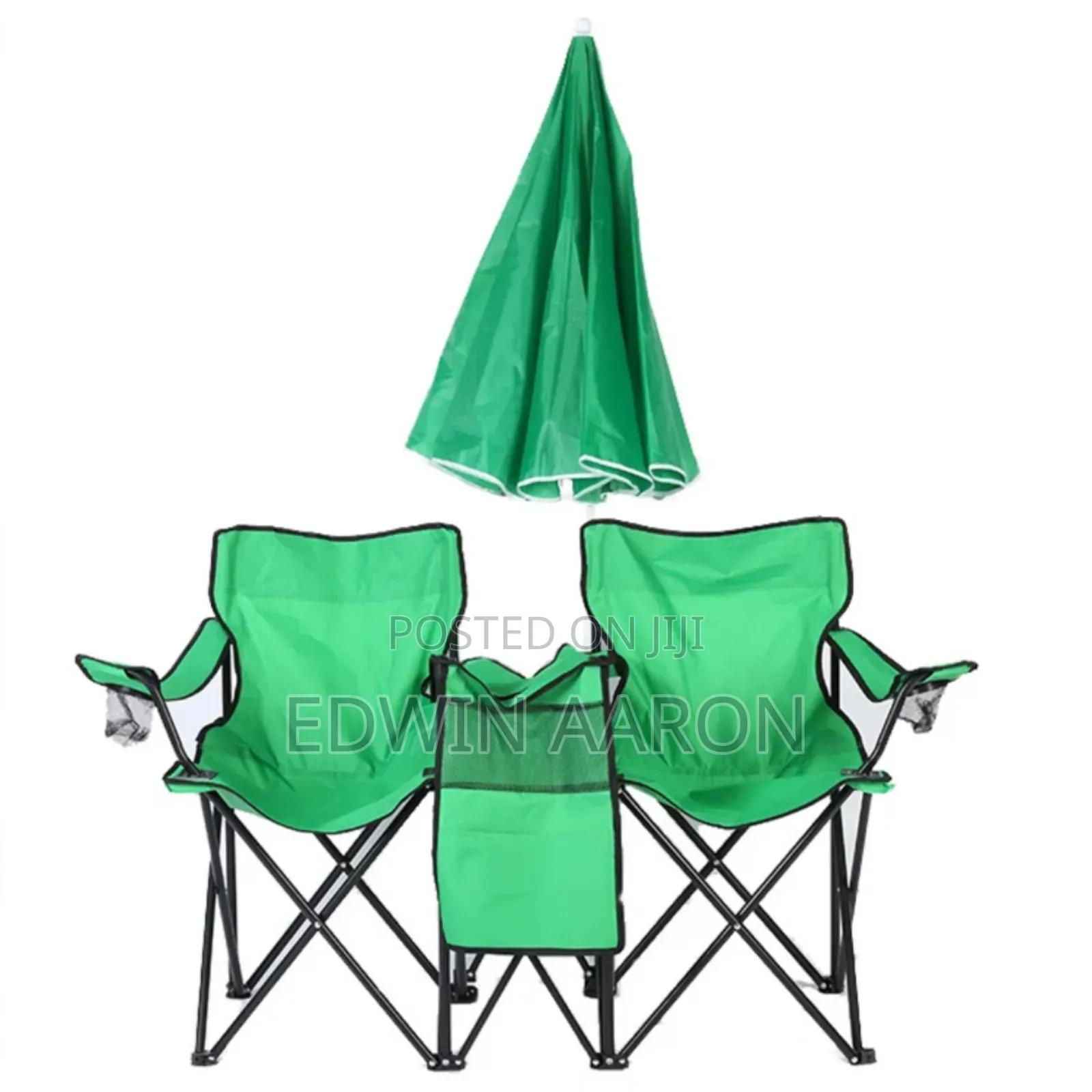 Double Camping Chairs With Umbrella