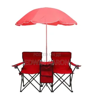 Double Camping Chairs With Umbrella