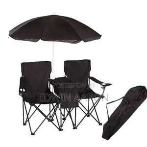 Double Camping Chairs With Umbrella