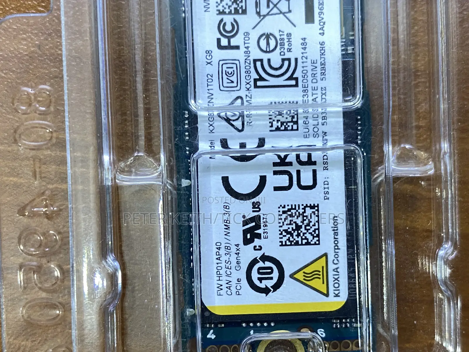 1tb Gen 4 M2 SSD Drive Kioxia Xg8 Series Nvme Pcie 4.0 SSD