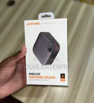 Porodo Bluetooth Conference Speaker With 3m Talking Distance - Black