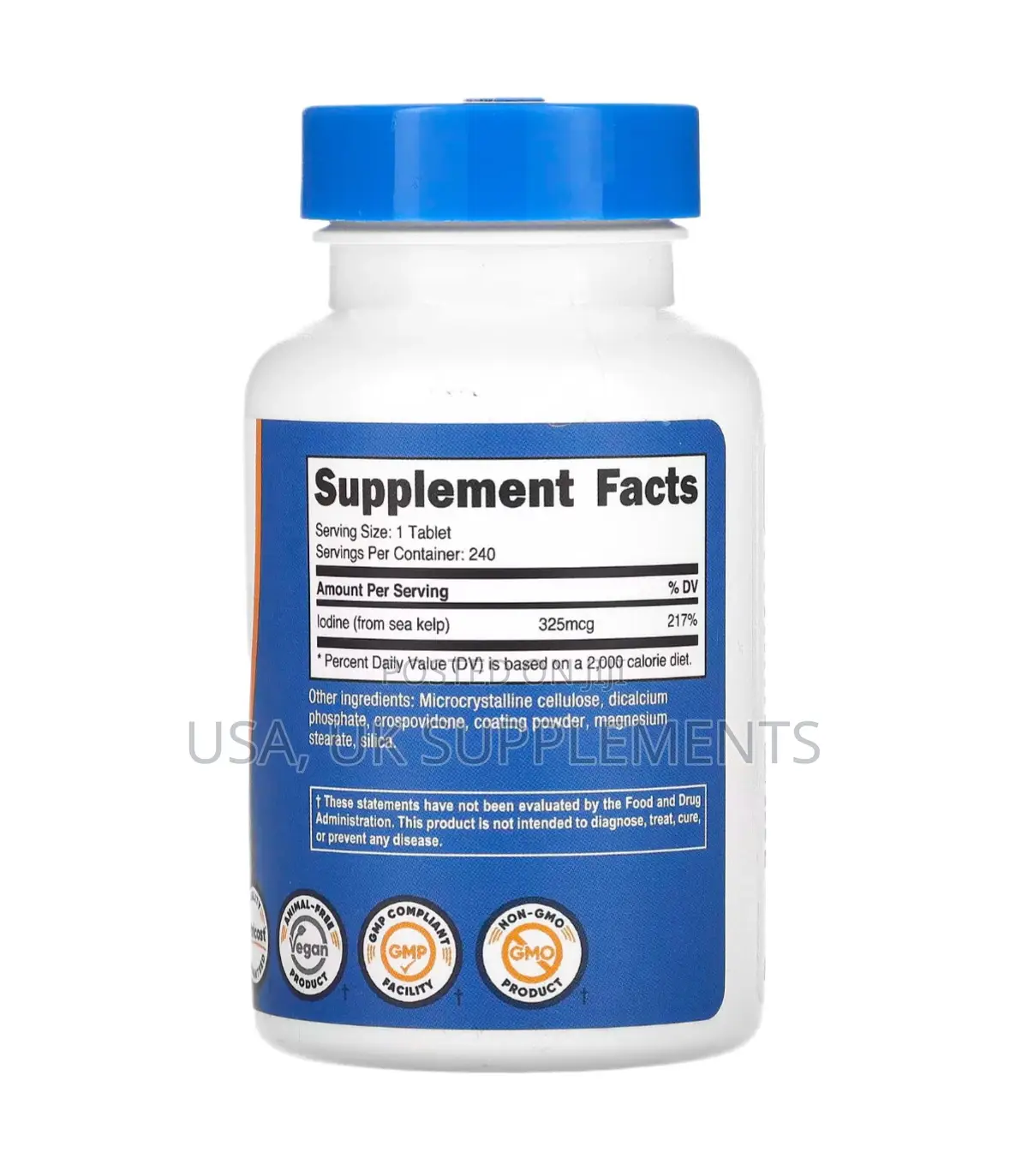 Iodine From Sea Kelp 323mcg 240tablets