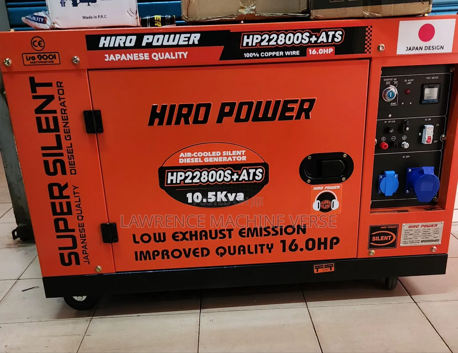 Hiro Power Diesel Generator 10.5kva