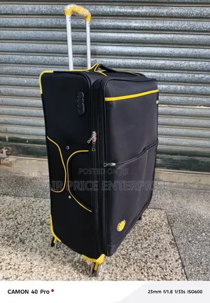 Clothes Suitcase. Medium Size. Black Color
