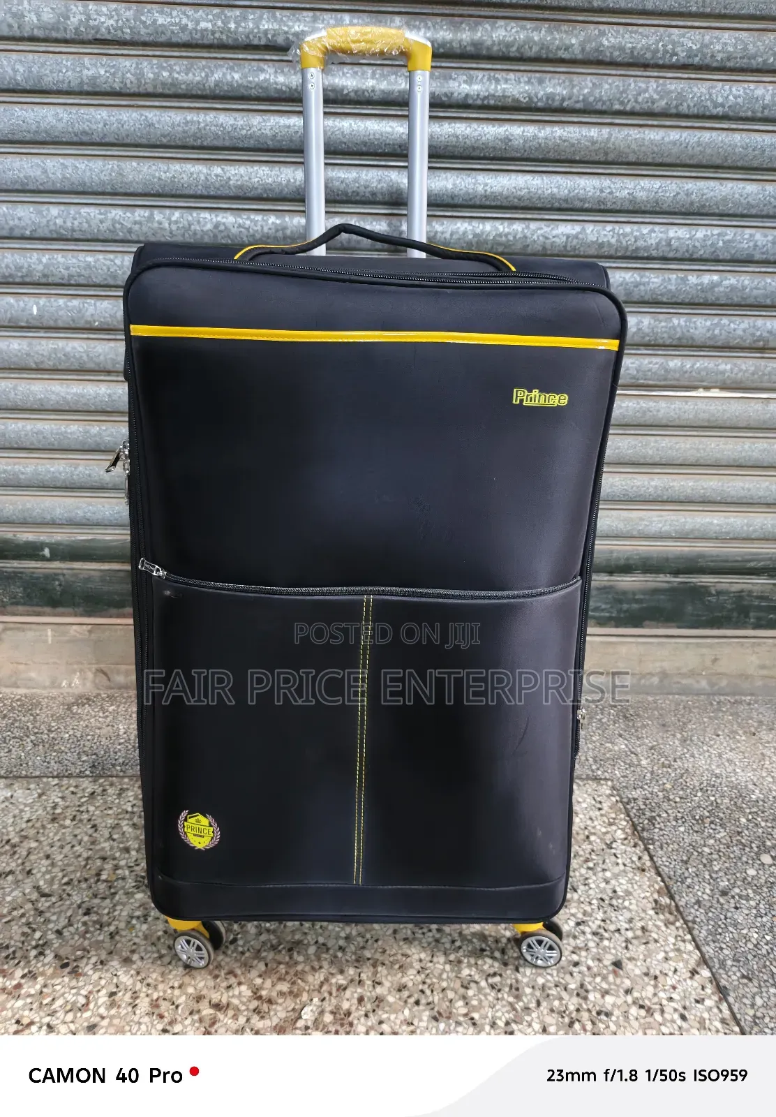 Clothes Suitcase. Extra Large Size. Black Color