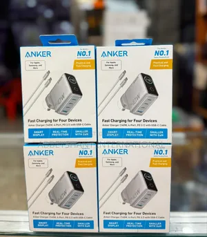 Anker 140w Charger, Laptop Charger, 4-Port Multi-Device Fast Charging