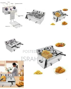 16 Litres Commercial Double Tank Electric Oil Deep Fryer