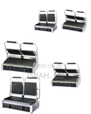 Double Sidedcommercial Electric Contact Grill Sandwich Panini Press