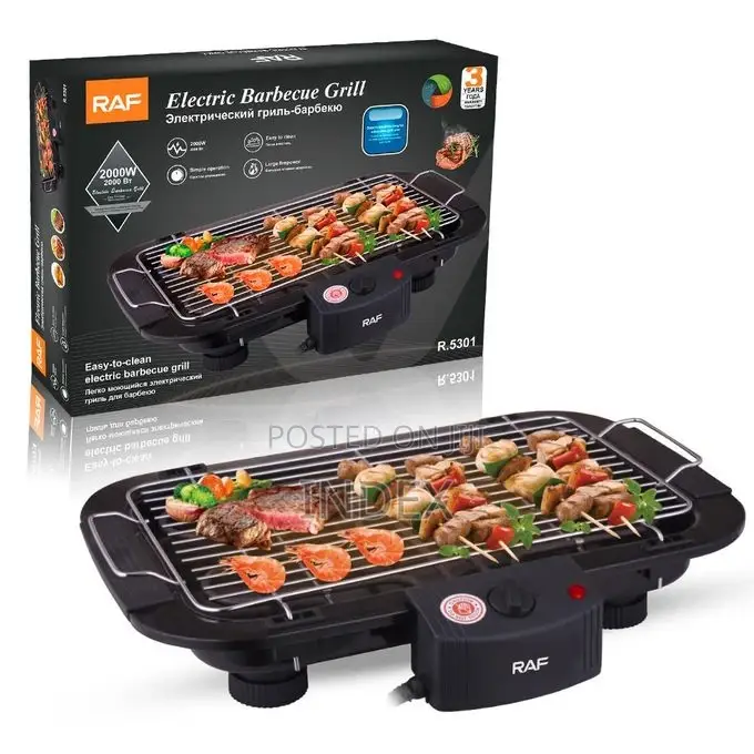 Raf Smokeless Non-Stick Electric Barbecue (Bbq) Grill Machine