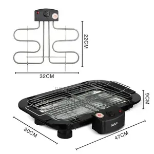Raf Smokeless Non-Stick Electric Barbecue (Bbq) Grill Machine