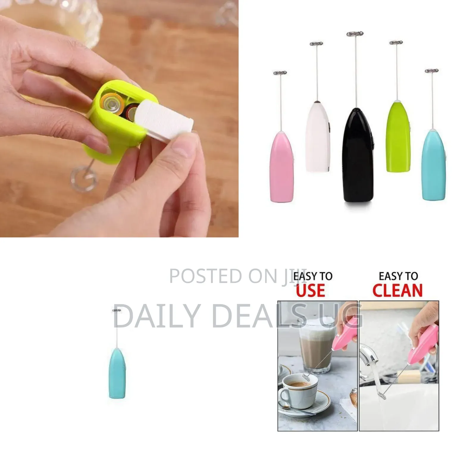 Handheld Electric Milk Frother and Beverage Mixer - Multicolor##76,000