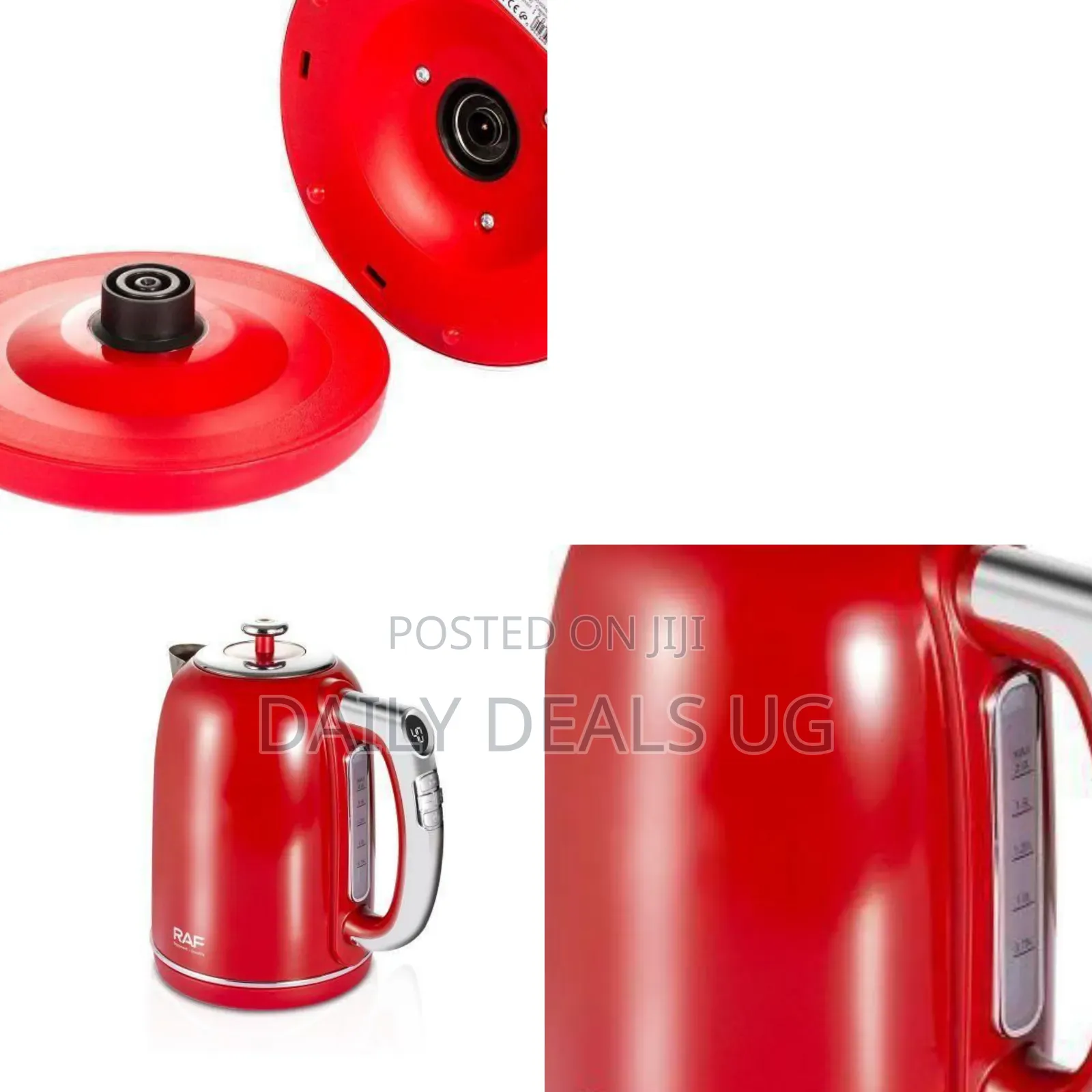 Red Raf Retro-Style Electric Kettle