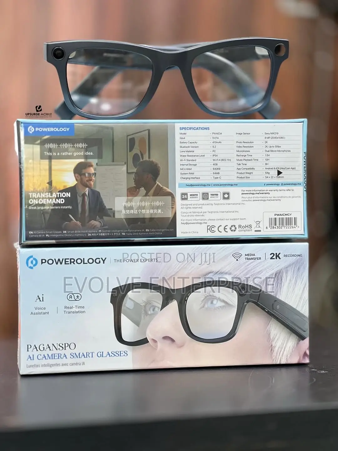 Powerology Paganspo Ai Camera Smart Glasses