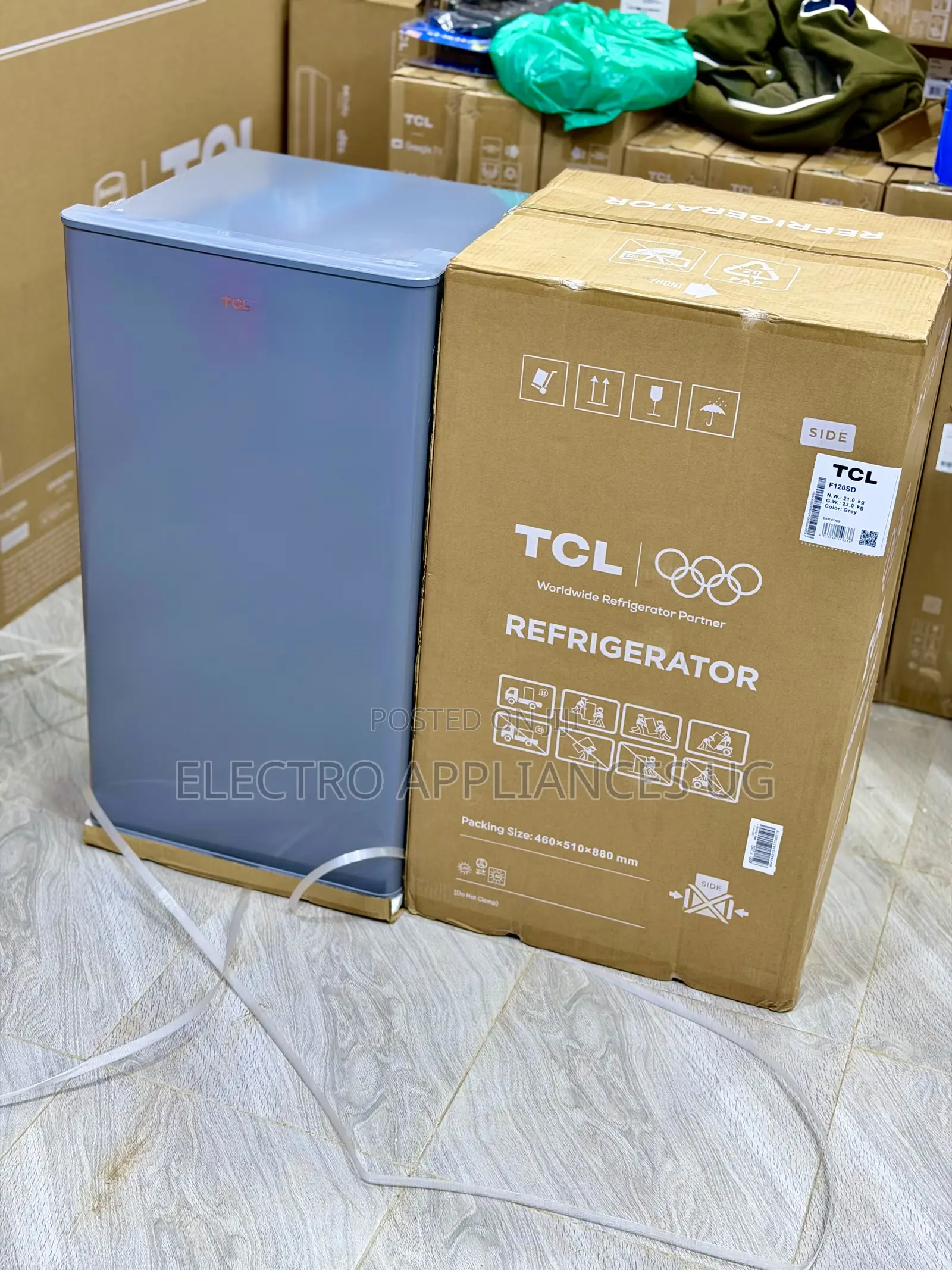TCL 120 Liter Single Door Refrigerator.