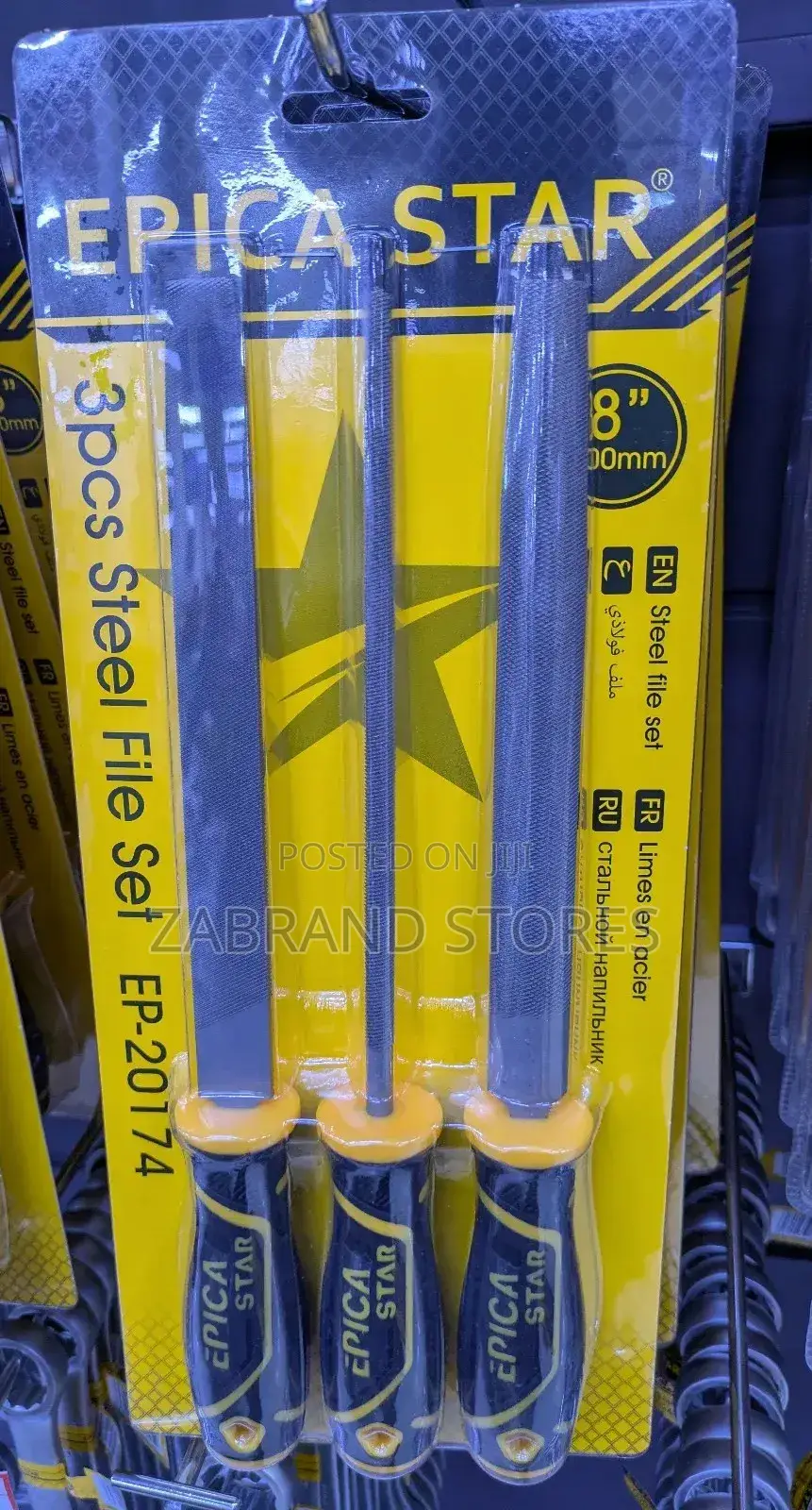 3pcs Steel File Set