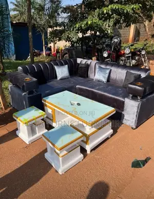 L Sofa , Center Table , Pillow