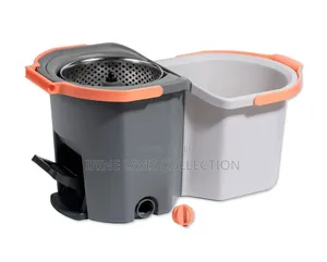 Dual-Compartment Spin Mop and Bucket Set