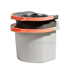 Dual-Compartment Spin Mop and Bucket Set