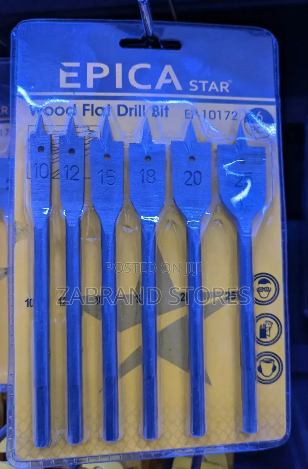 6 PCS Wood Flat Drill Bit