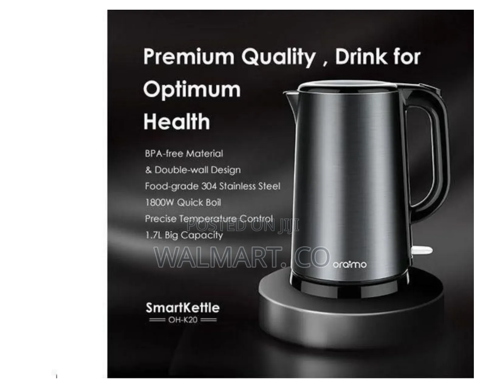 Oraimo Elegant Electric Kettle Multicolor