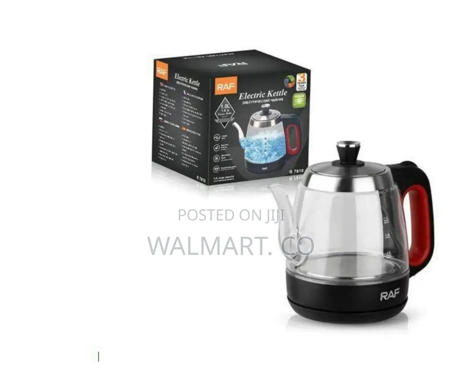 Raf Electric Glass Kettle Fast Boiling and Elegant Design