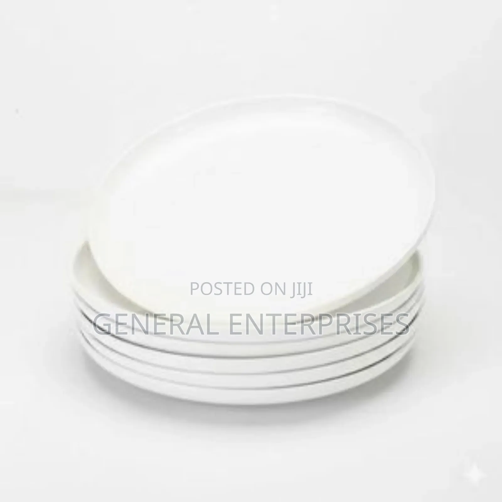 Antokueh White Ceramic Salad Plates