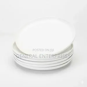 Antokueh White Ceramic Salad Plates