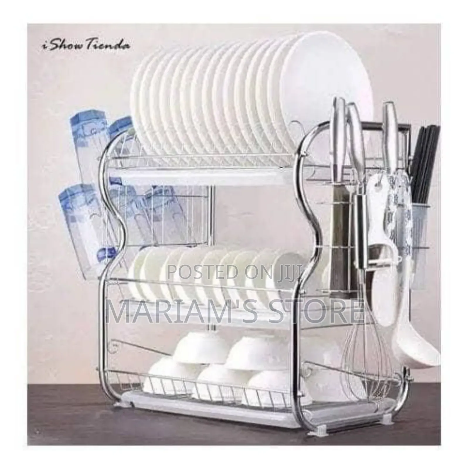 Dish Rack 3 Layers Stainless