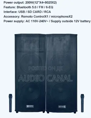 Double Full Range 12 “ Speakers