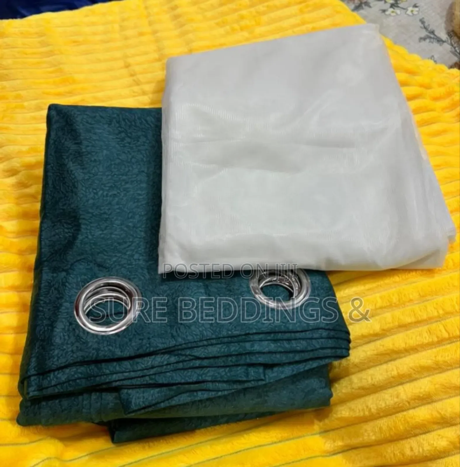 Green Ready Made Curtains