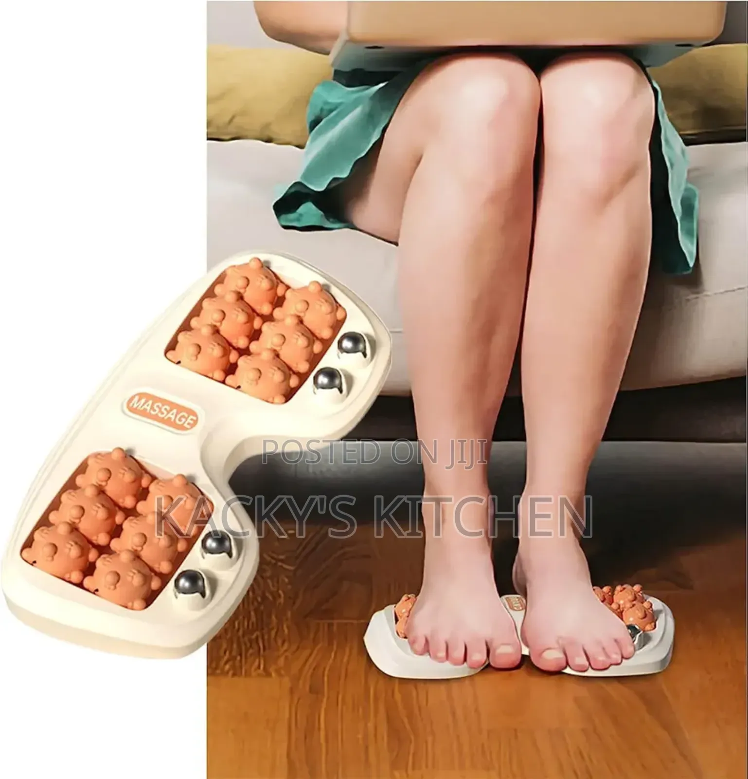 Manual Dual Foot Massager Roller.
