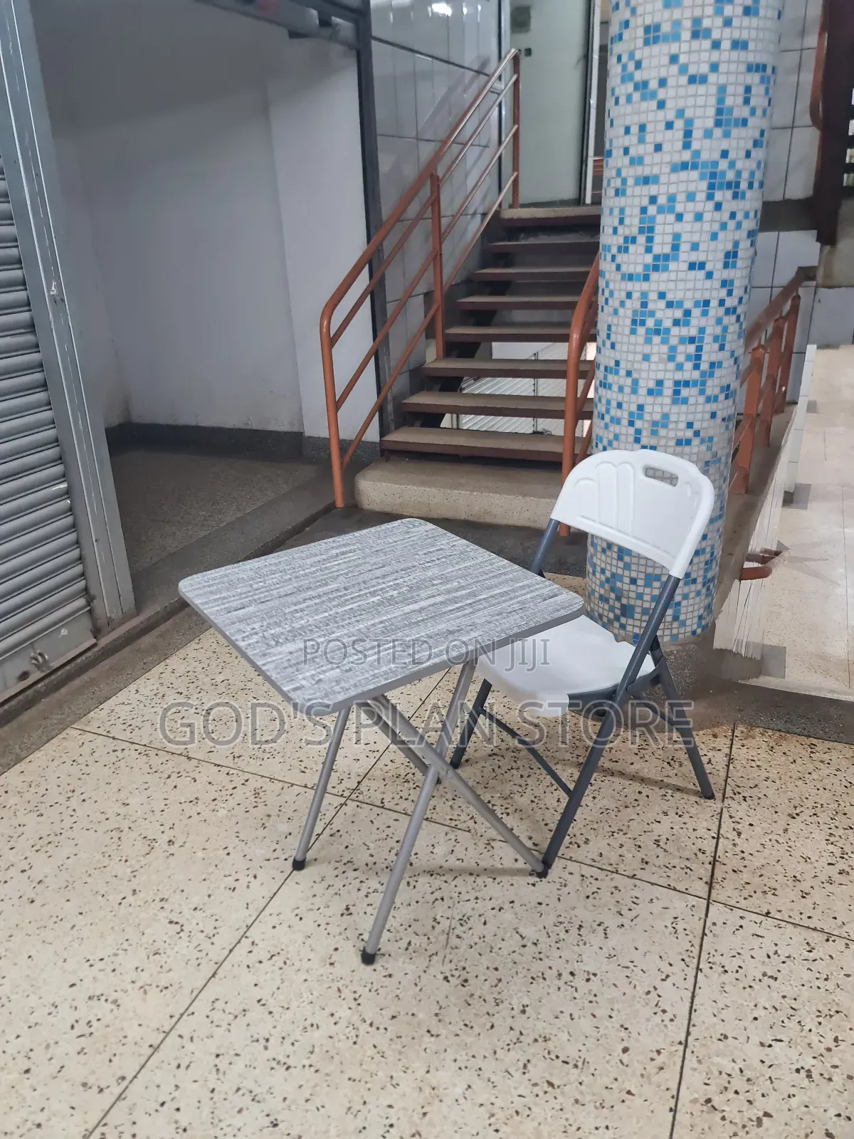 Plastic Foldable Reading Chair and Table Reading Table and Chair Set