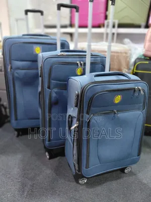 Large Size Fabric Cloth Travel Suitcase - Multicolor