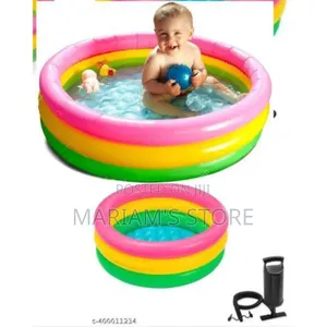 Intex Inflatable Kids Swimming Pool - Multi-Color