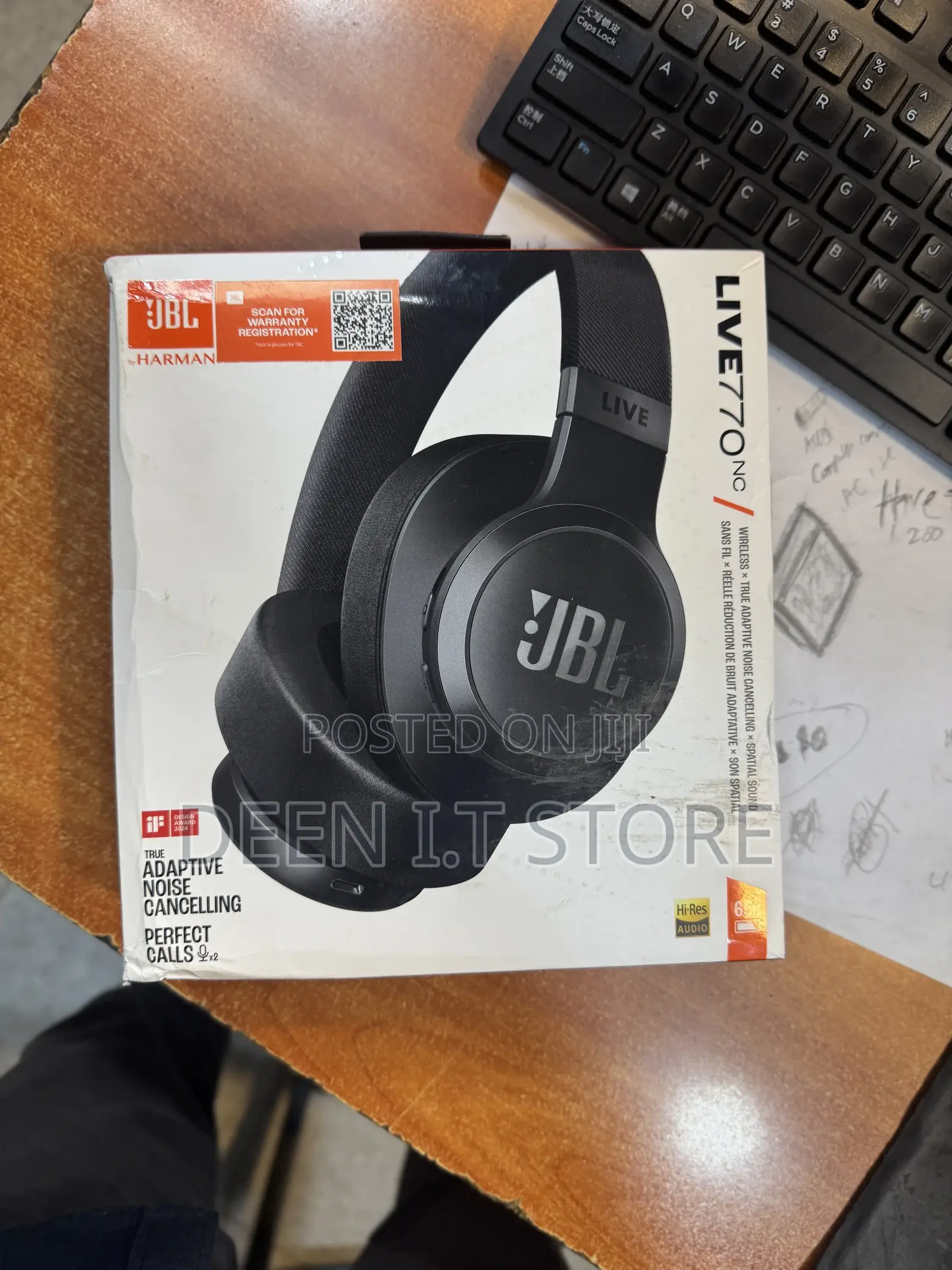 Jbl Live 770nc Wireless Over Ear Headphones, Black