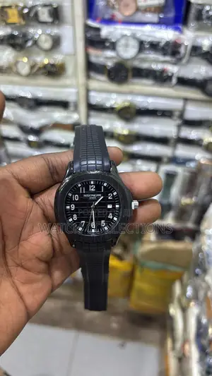Black Rubber Strap Patek Phillipe Watch