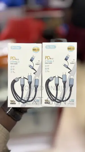 Go-Des Gd-Uc806 3-in-1 Fast Charging Cable. Power Output:100w