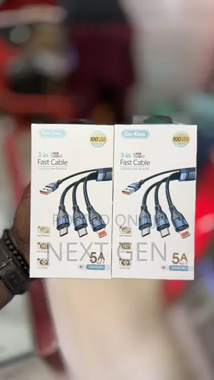 Go-Des Gd-Uc801 3-in-1 Fast Charging Cable.