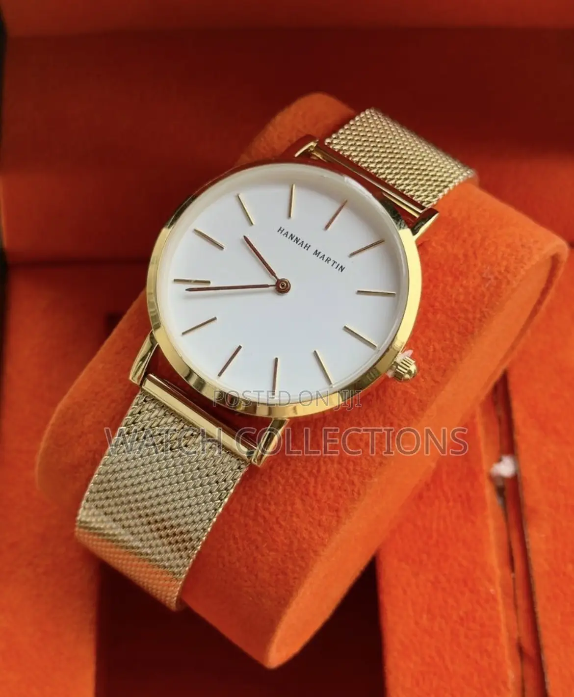 Gold Mesh Strap Hannah Martin Watch