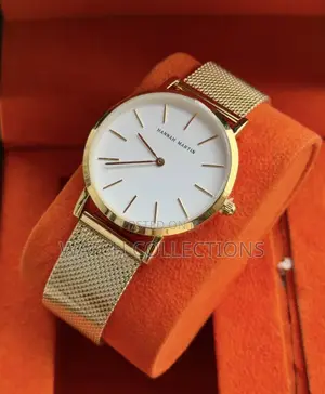 Gold Mesh Strap Hannah Martin Watch