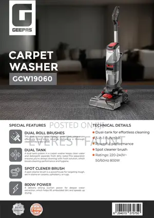 Geepas Carpet Washer