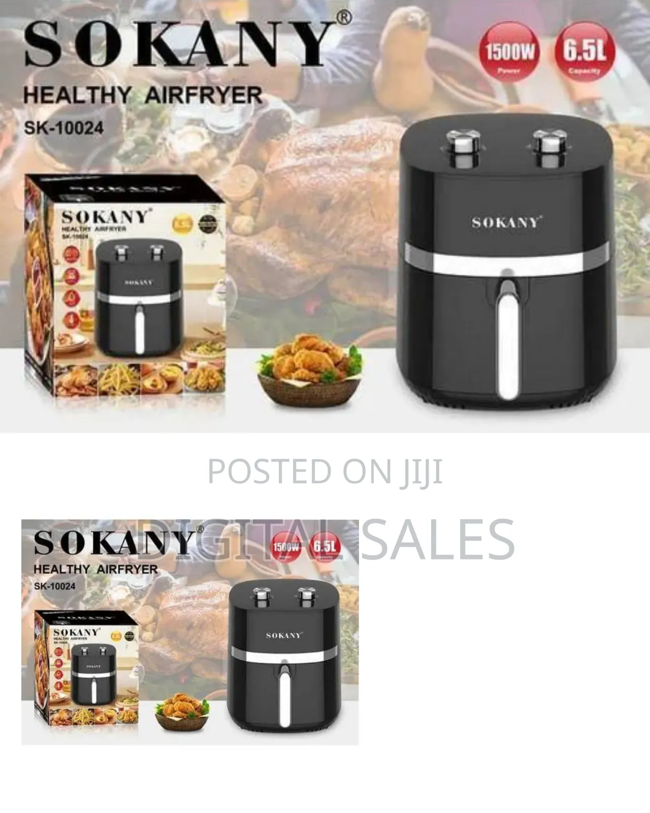 Sokany Compact Digital Air Fryer