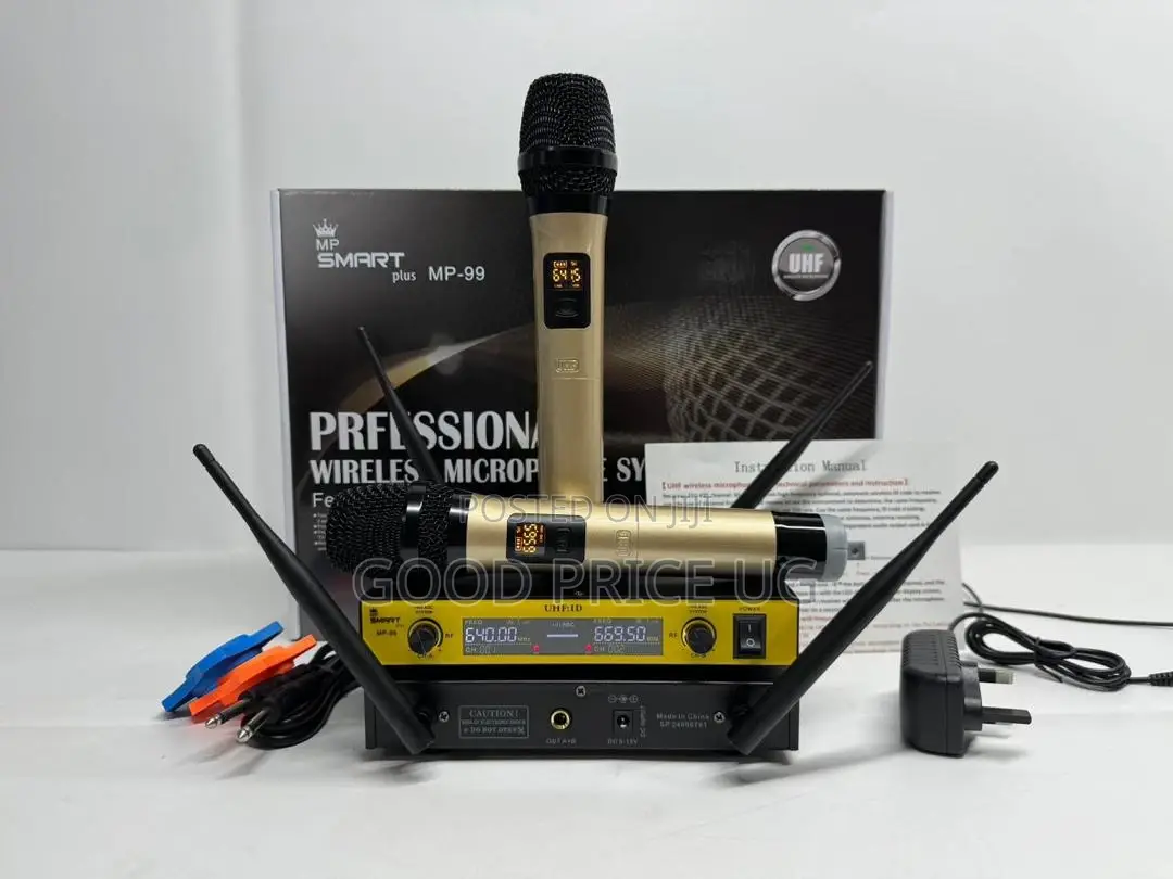 Mp Smart Plus Mp-99 Uhf Wireless Microphone System.