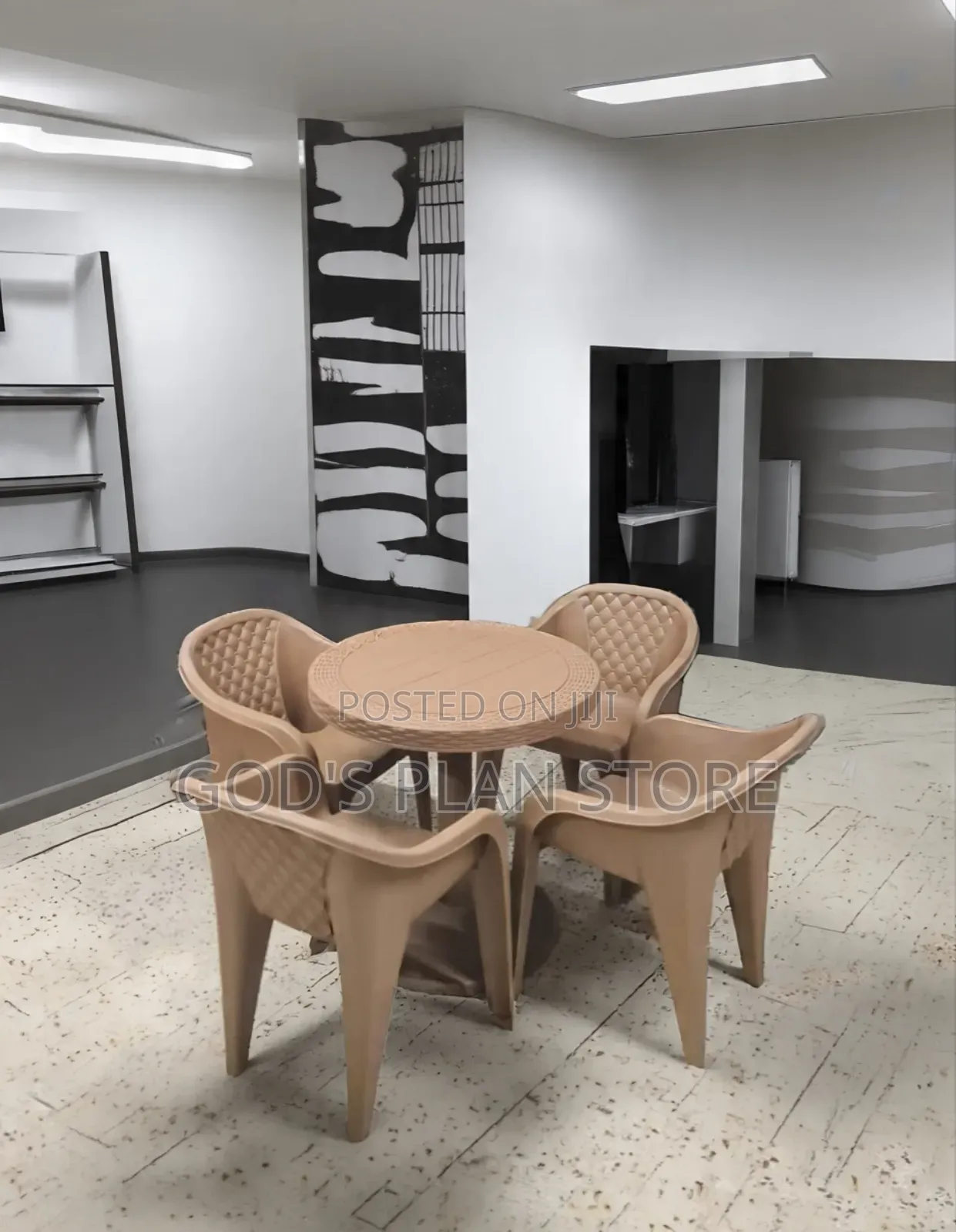 Massage Plastic Chairs and Table Plastic Table and Chairs