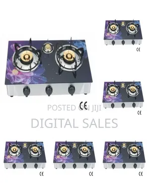 3 Burner Glass Top Gas Stove