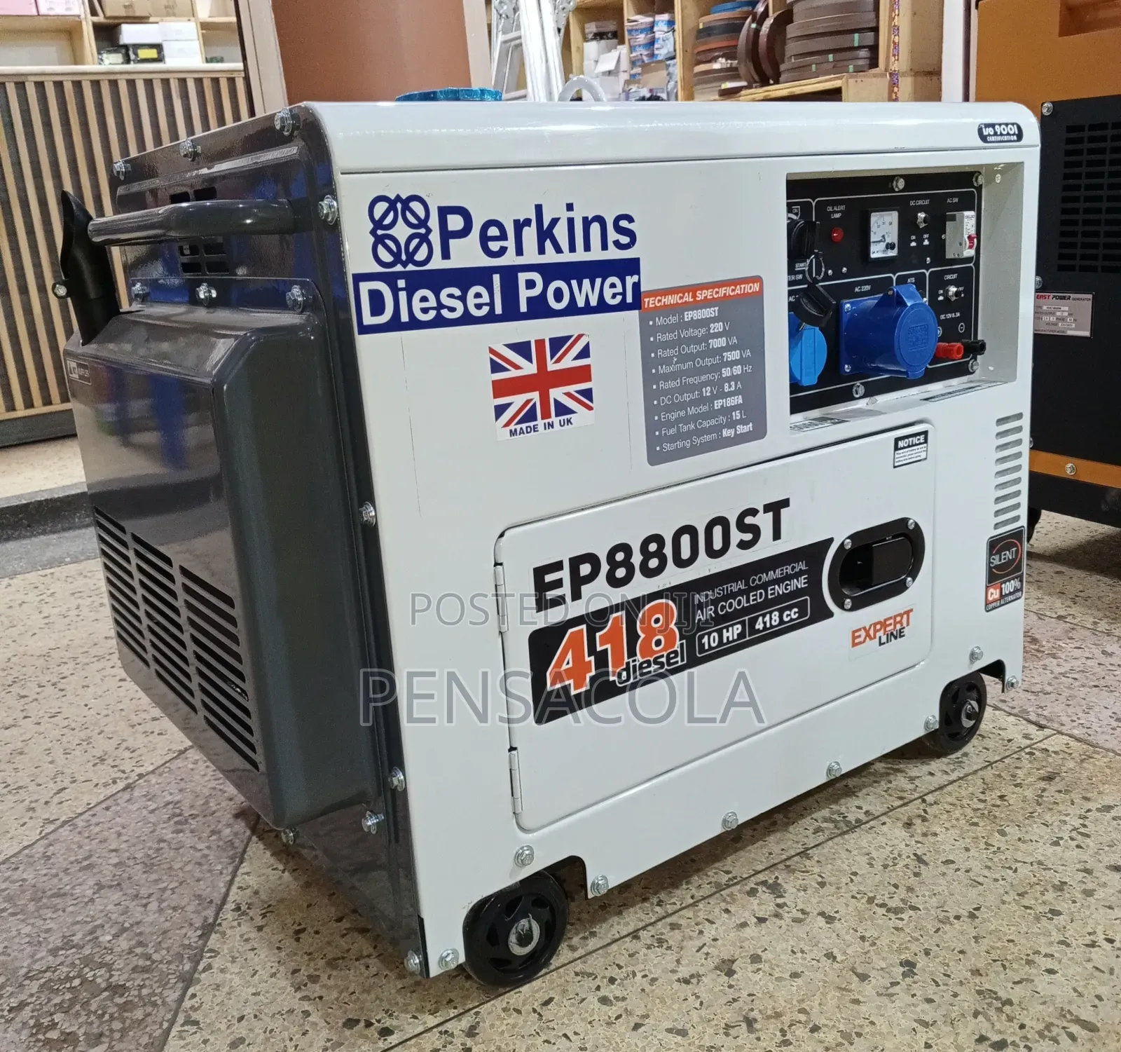 Perkins 7.5kva Diesel Generator