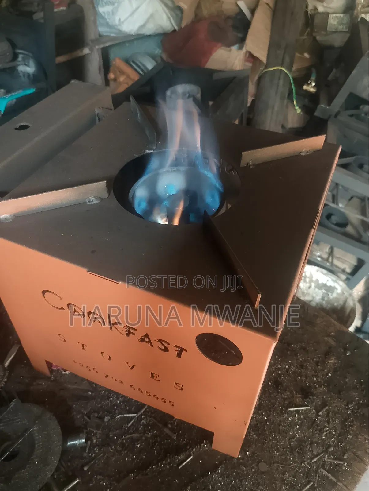 Cookfast Using, Used Engine Oil Stove